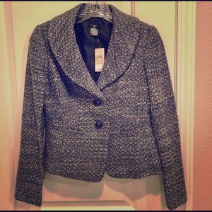 BNWT Ann Taylor Tweed Blazer 00P